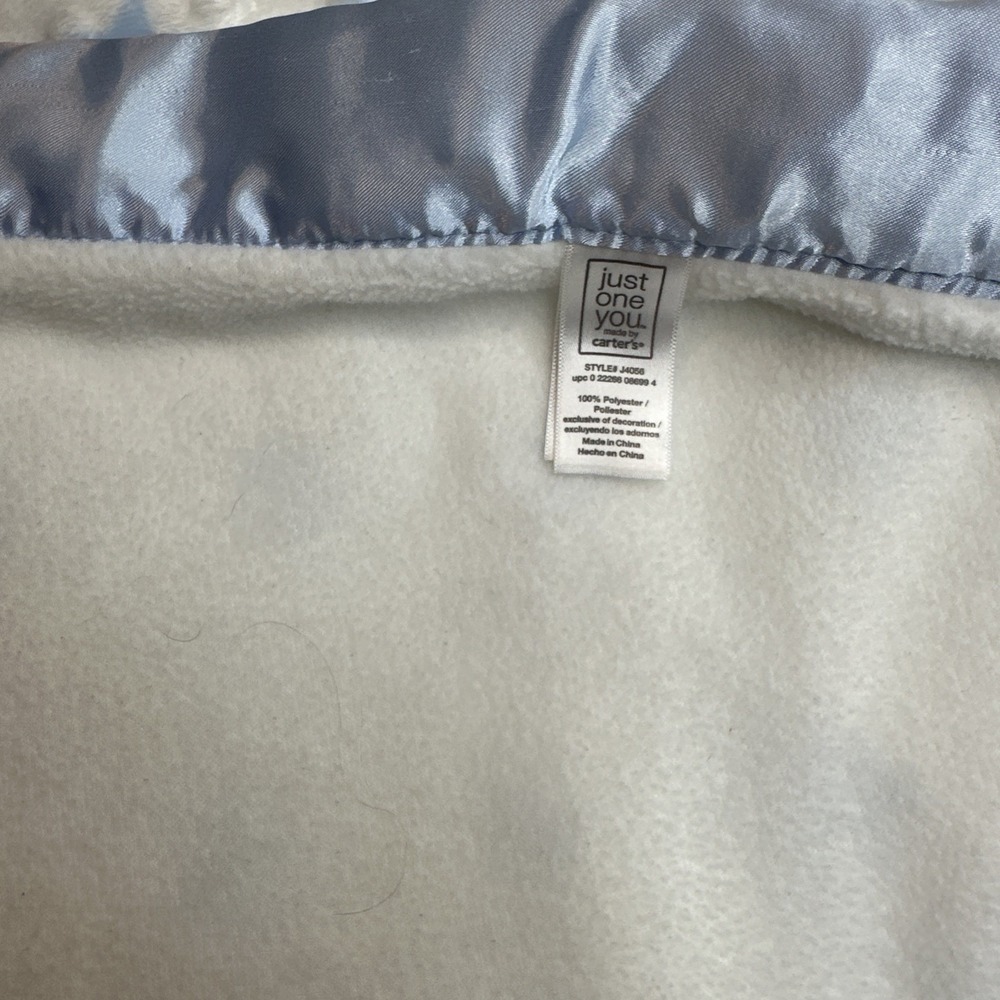 $34 🌙 Carters Baby‎ Blanket Blue Stars Monkey Thank Heaven For Little Boys - Picture 5 of 5
